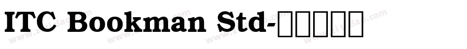ITC Bookman Std字体转换